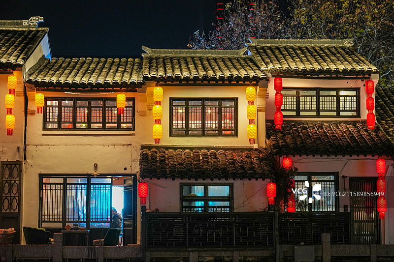 无锡南长街，无锡古运河，无锡地标图片素材