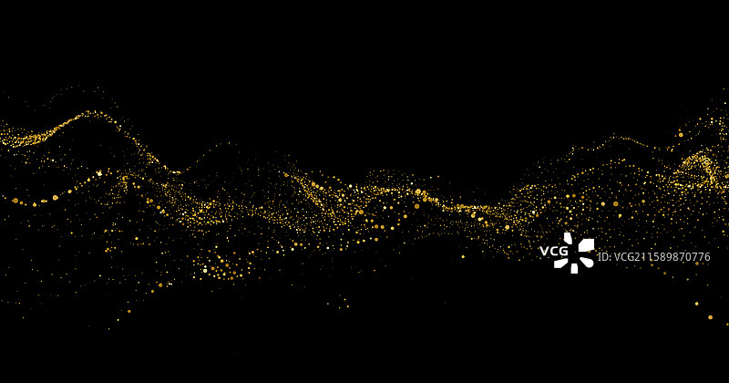 抽象的闪亮金色闪光设计元素图片素材