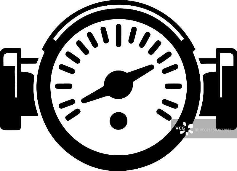 管道检查仪表的简单图标徽标图片素材