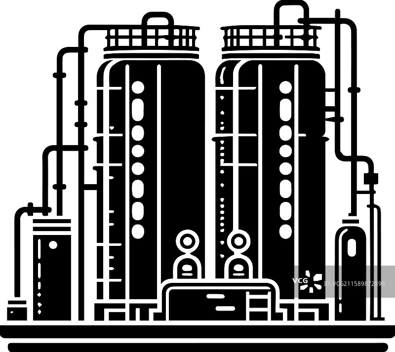 简单的氢处理装置图标设计图片素材