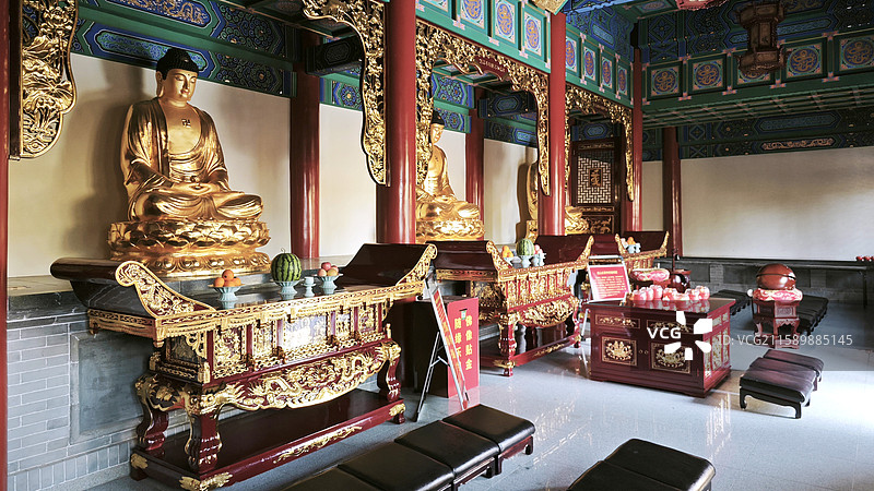 天津蓟县京东第一山盘山松石水挂月峰东五台溪流石刻寺庙云罩寺佛菩萨十八罗汉四大金刚弥勒佛三世佛亭缆车图片素材