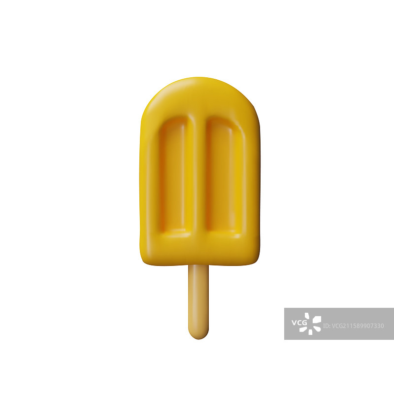3D 冻结冰淇淋图片素材