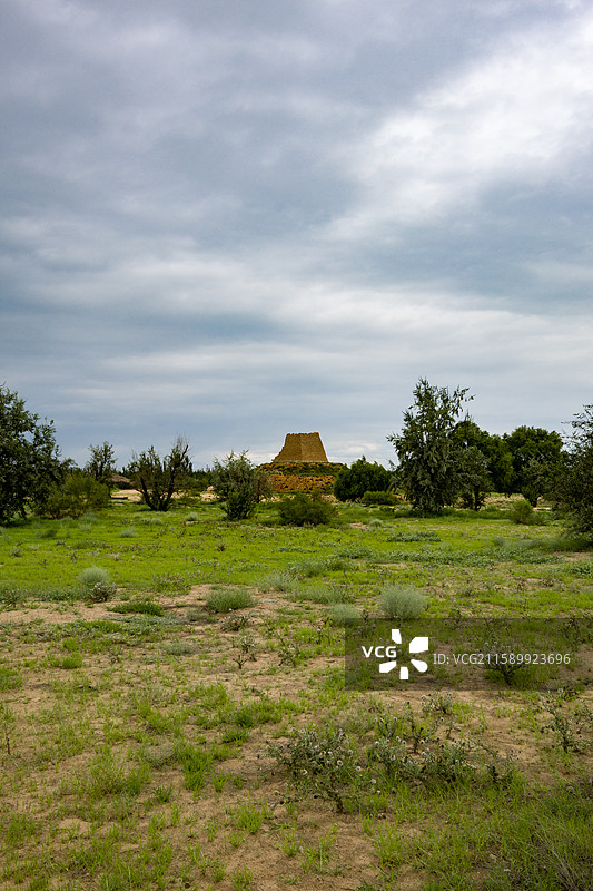黄沙古渡的明朝烽火台图片素材