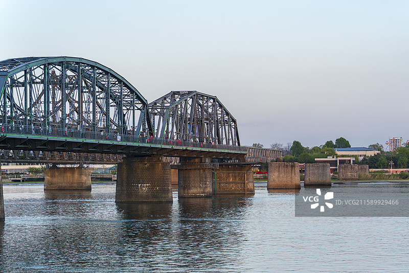 鸭绿江断桥图片素材