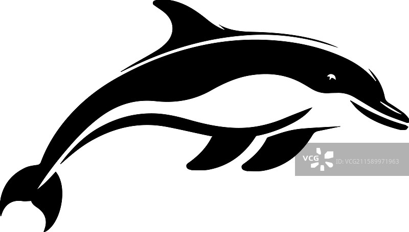 亚马逊河豚的简单图标设计图片素材