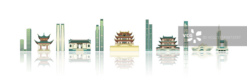长沙城市建筑图片素材