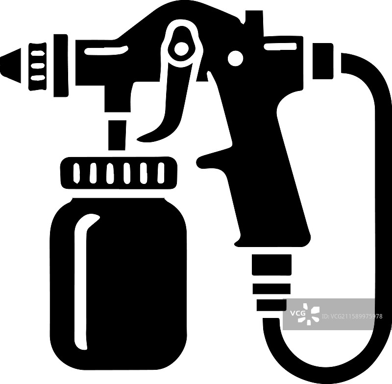 喷涂器标志设计的简单图标图片素材