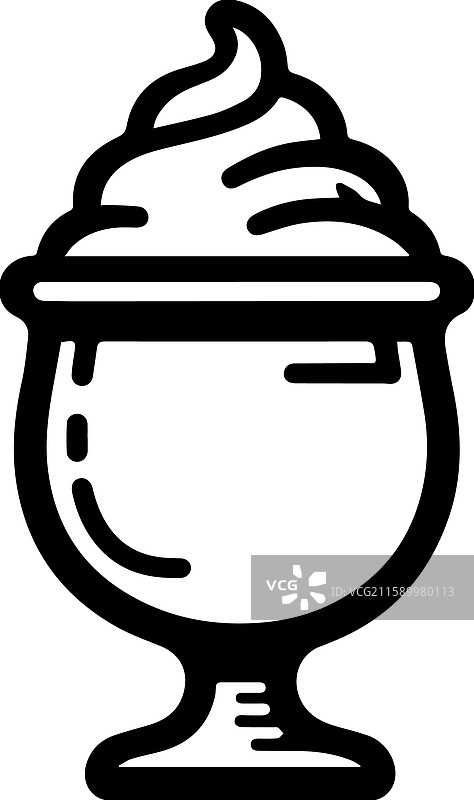 简单的奶昔风格饮料标志图标图片素材