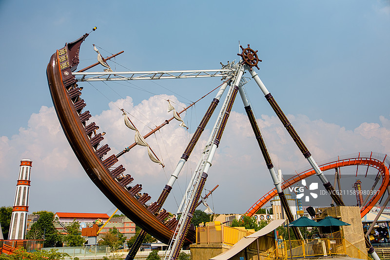 上海欢乐谷 海盗船图片素材