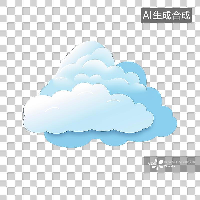 【AI数字艺术】云朵插画背景素材图片素材