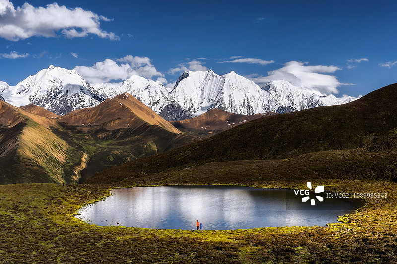 夏日木雅措图片素材