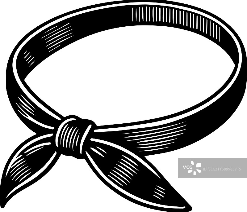 简单的头带标志设计图标图片素材