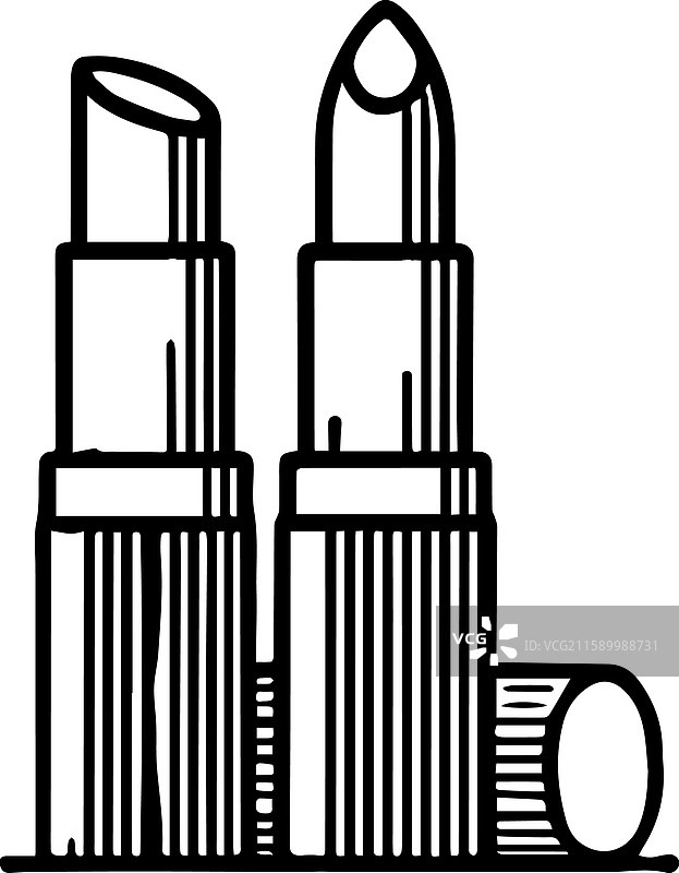 简单的口红标志设计图标图片素材