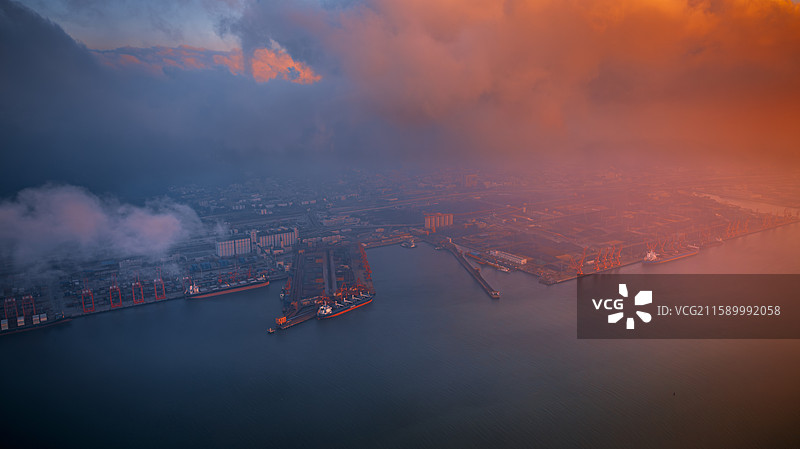 江苏省连云港市连云港港口码头图片素材