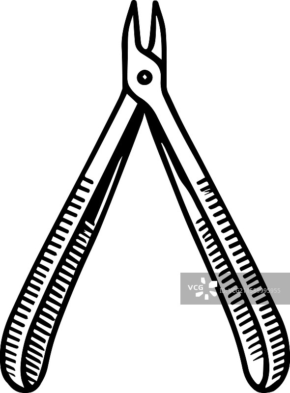 简单的指甲推推器图标设计图片素材