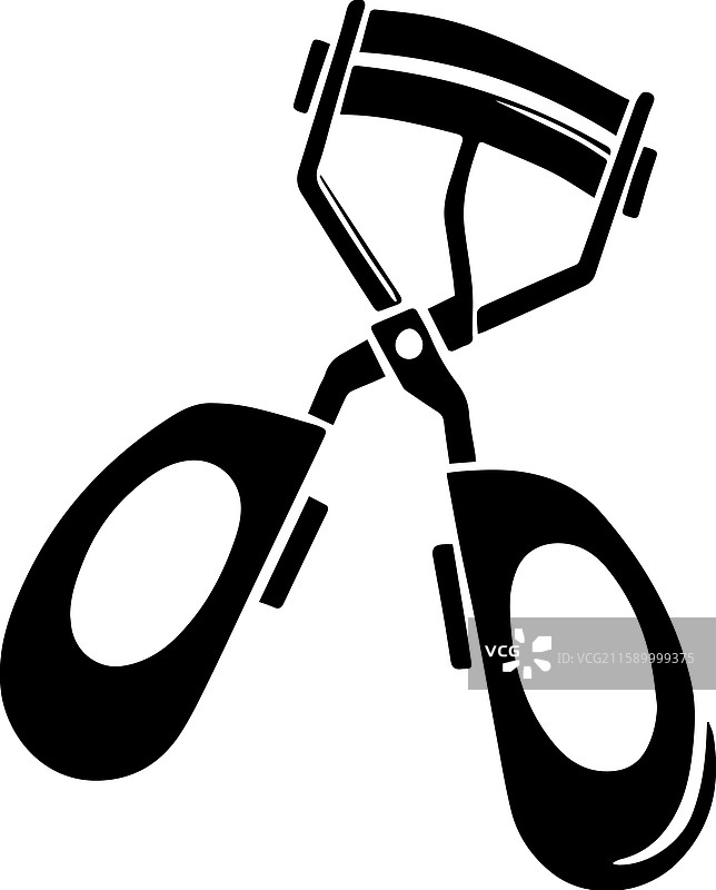 简单的睫毛夹图标设计图片素材