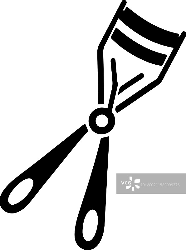 简单的睫毛夹图标设计图片素材