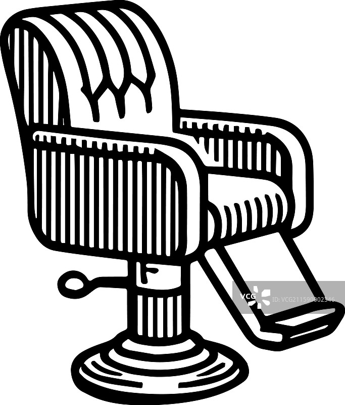 简单的美容椅图标logo设计图片素材