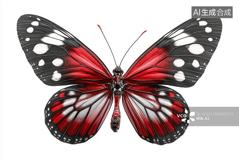 【AI数字艺术】色彩斑斓的蝴蝶图片素材