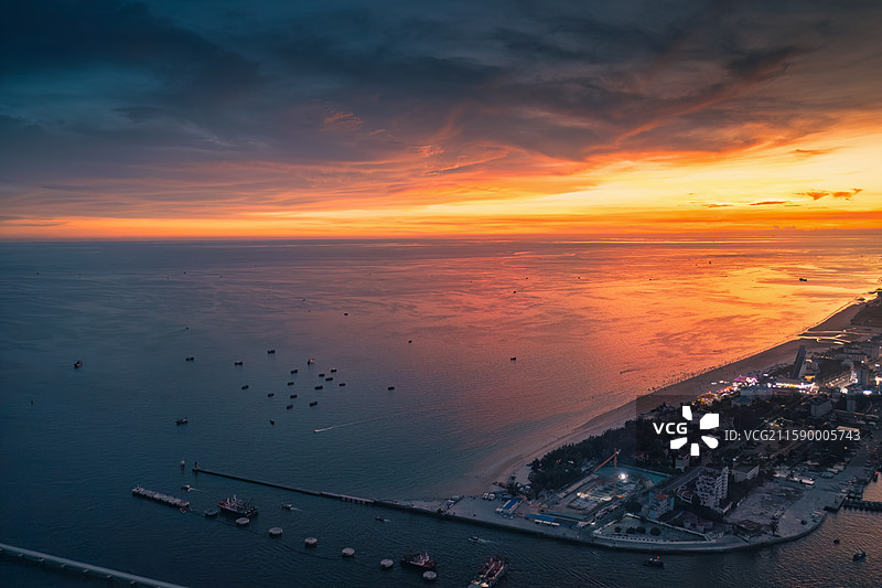 广西北海市海滨旅游城市风光图片素材