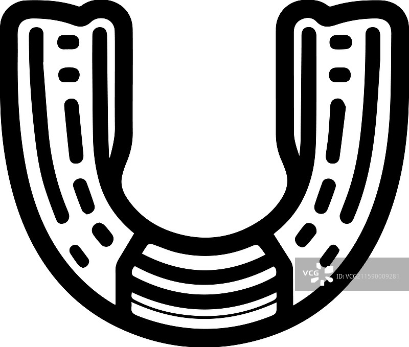 简单的护齿器图标设计图片素材