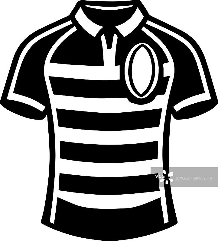 简单的橄榄球球衣标志设计图标图片素材
