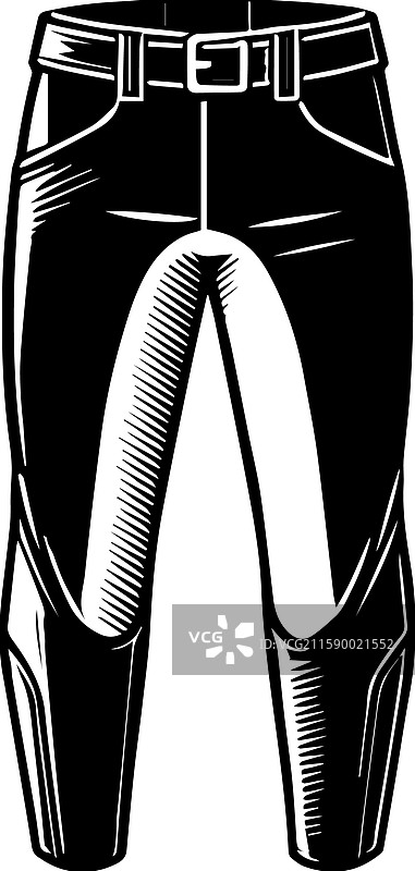 骑马裤标志设计的简单图标图片素材