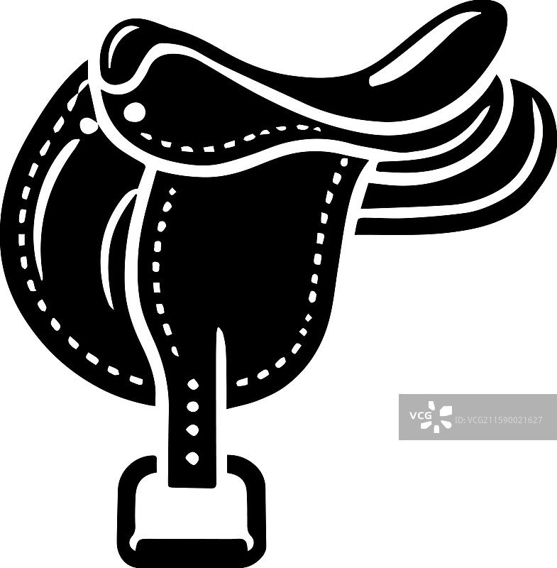 简单的鞍子图标logo设计图片素材