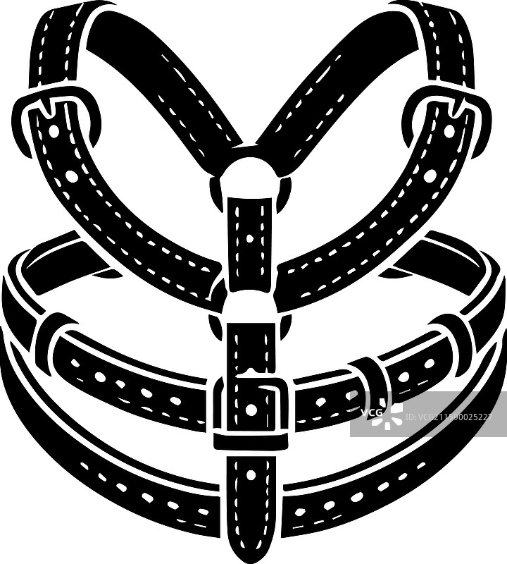 简单的马丁盖尔胸带标志图标图片素材