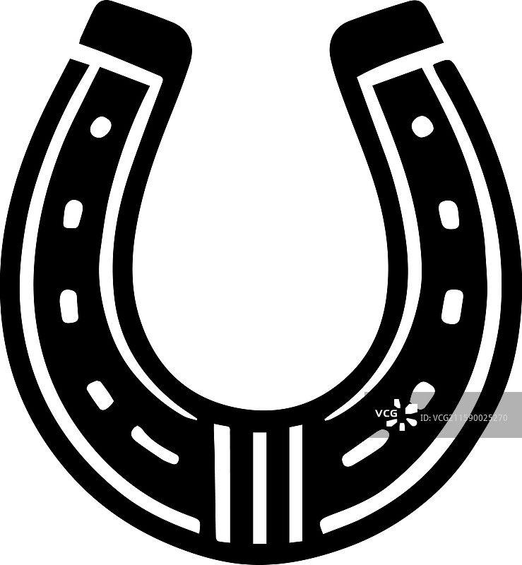 简单的马蹄铁图标设计图片素材