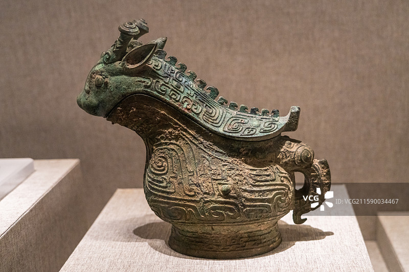 “父乙”铜觥（商代后期）河南博物院藏 1955年鲁山县仓头出土图片素材