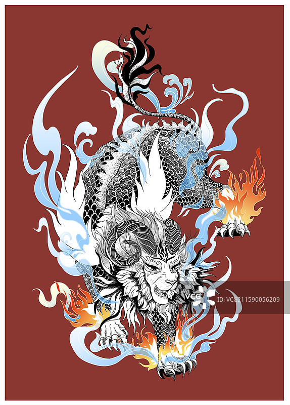 古有白泽：能言语，通万物之情。图片素材