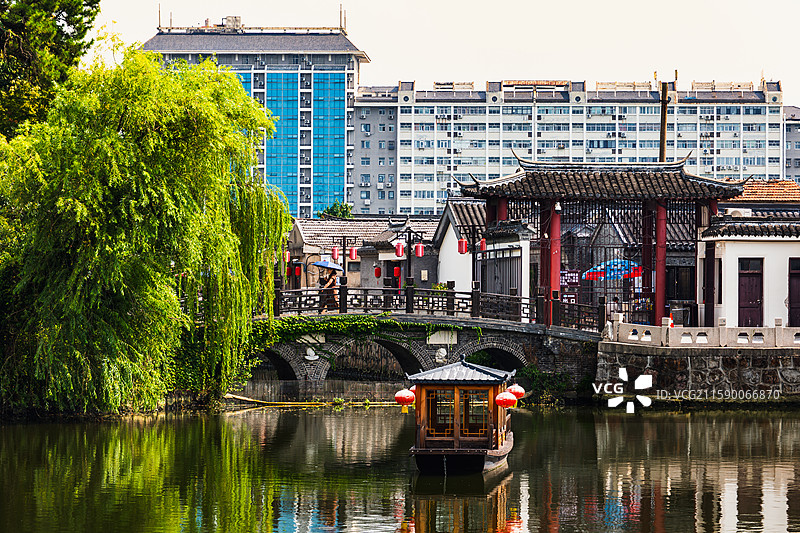 如皋水绘园一景图片素材