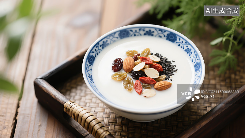 【AI数字艺术】杏仁茶图片素材