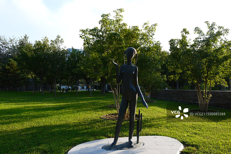 北京国际雕塑公园大型公园雕塑作品欣赏优秀雕塑图片素材