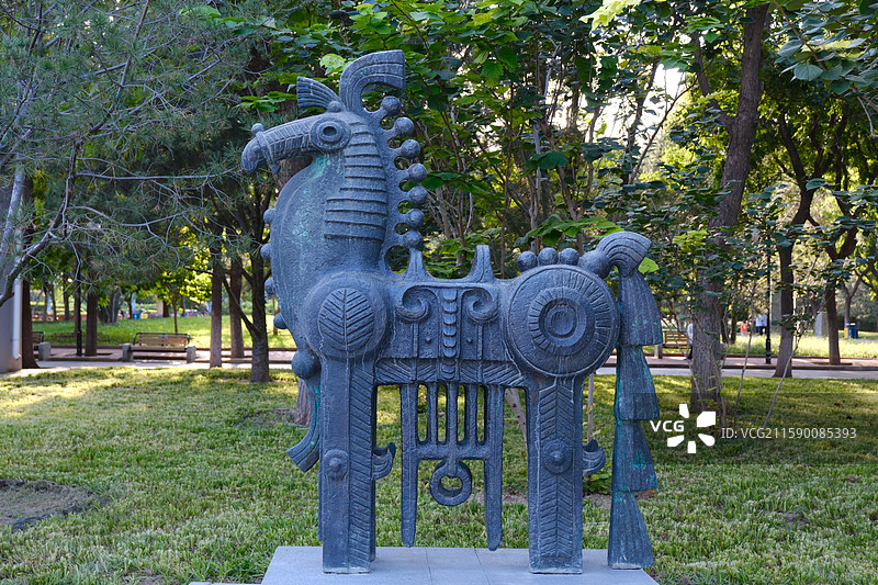 北京国际雕塑公园大型公园雕塑作品欣赏优秀雕塑图片素材