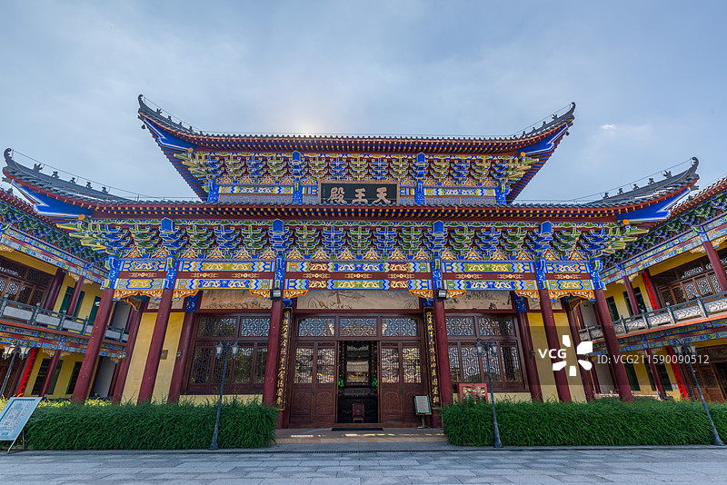 阳江竹林禅院天王殿（原市红十月农场，原名翠竹林庵），中国广东省阳江市江城区双捷镇图片素材