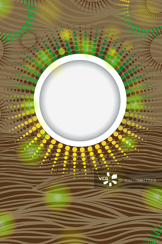 带有圆形框架的文本背景图片素材