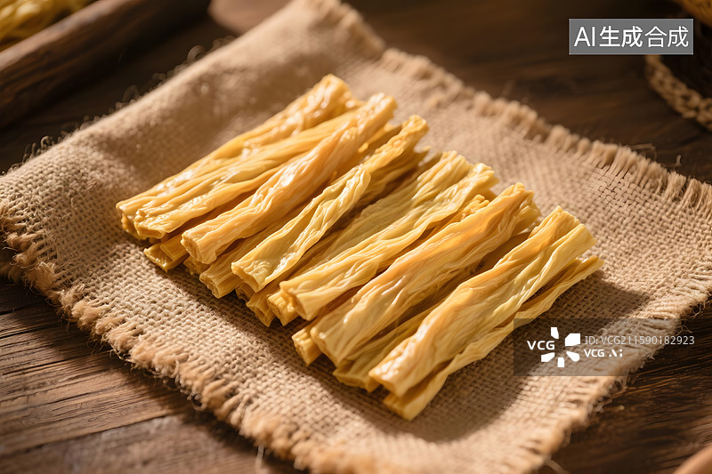【AI数字艺术】传统手工腐竹干图片素材