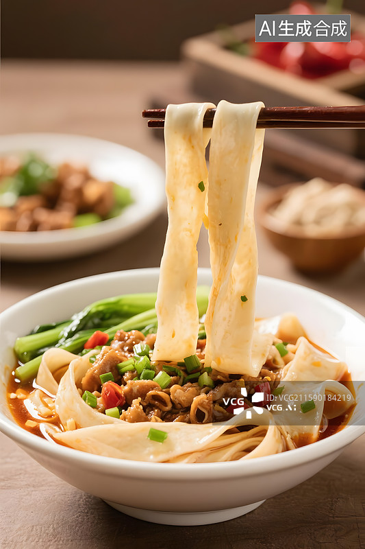 【AI数字艺术】山西刀削面图片素材