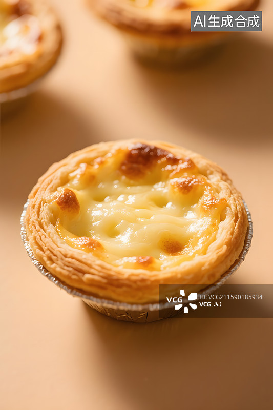 【AI数字艺术】美味的芝士蛋挞图片素材