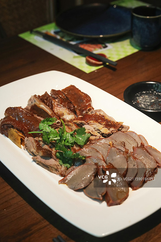 潮汕卤鹅高视角特写图片素材