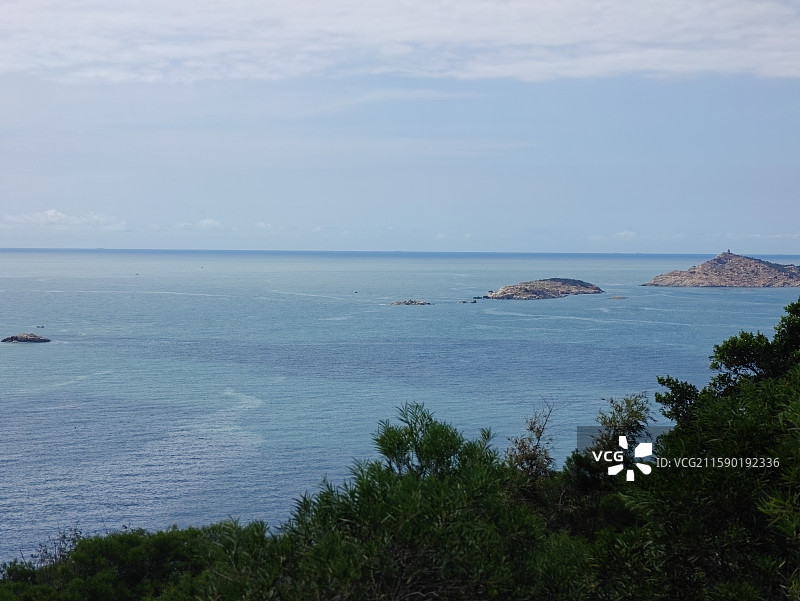 莆田湄洲岛-湄屿潮音+牛头尾沙滩图片素材