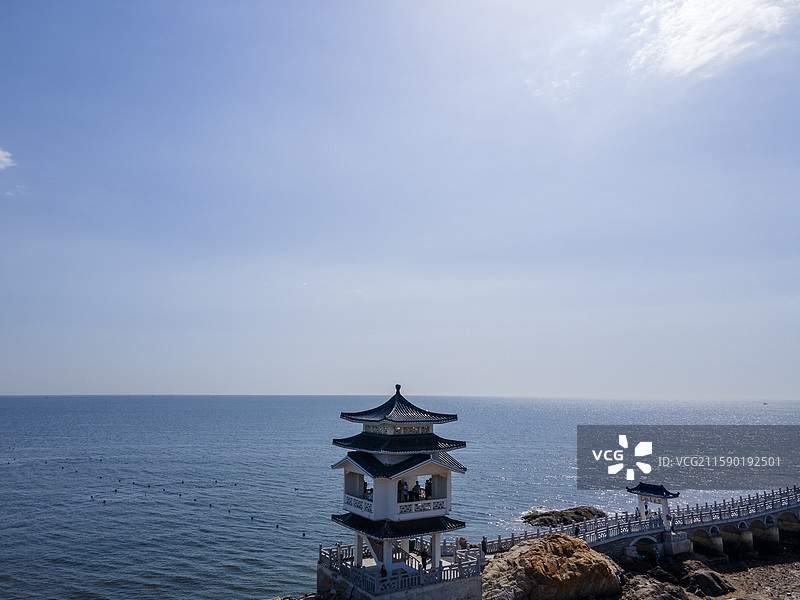 兴城海滨航拍图片素材