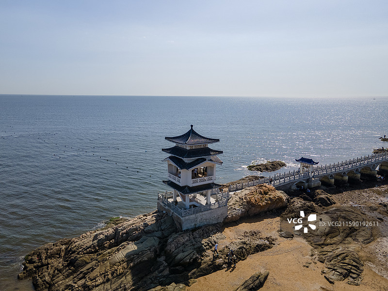 兴城海滨航拍图片素材