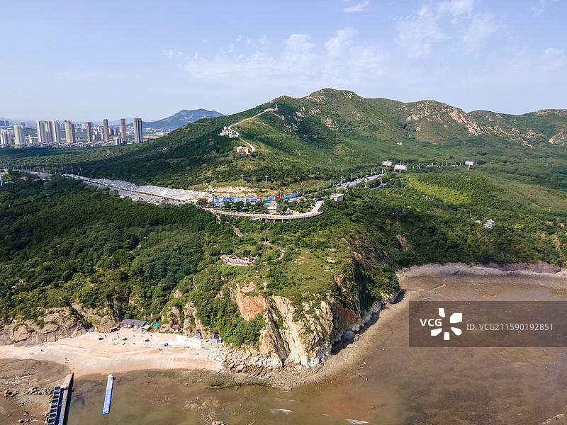 兴城龙回头航拍图片素材