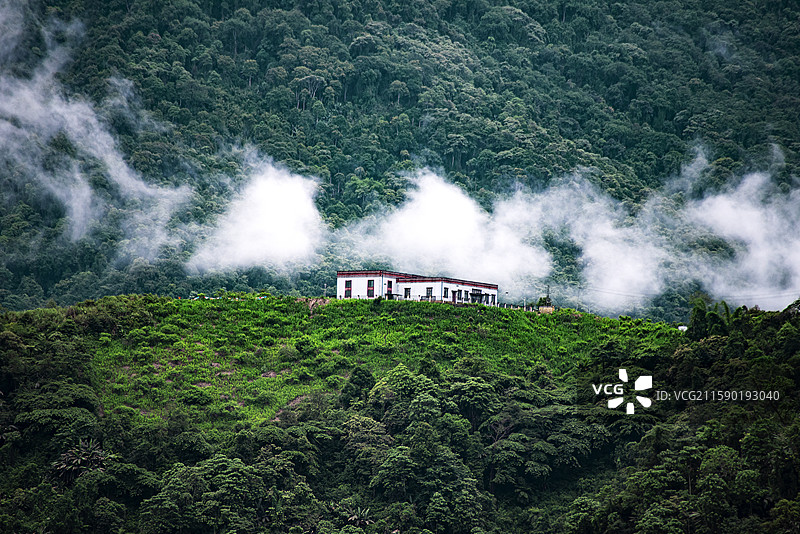 墨脱县果果塘大拐弯图片素材