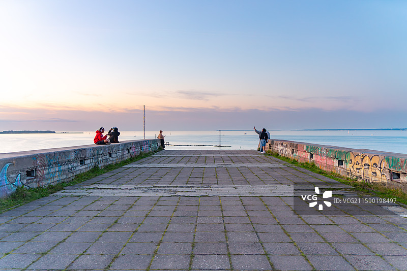 爱沙尼亚塔林前苏联建筑linnahall 废墟 破败图片素材
