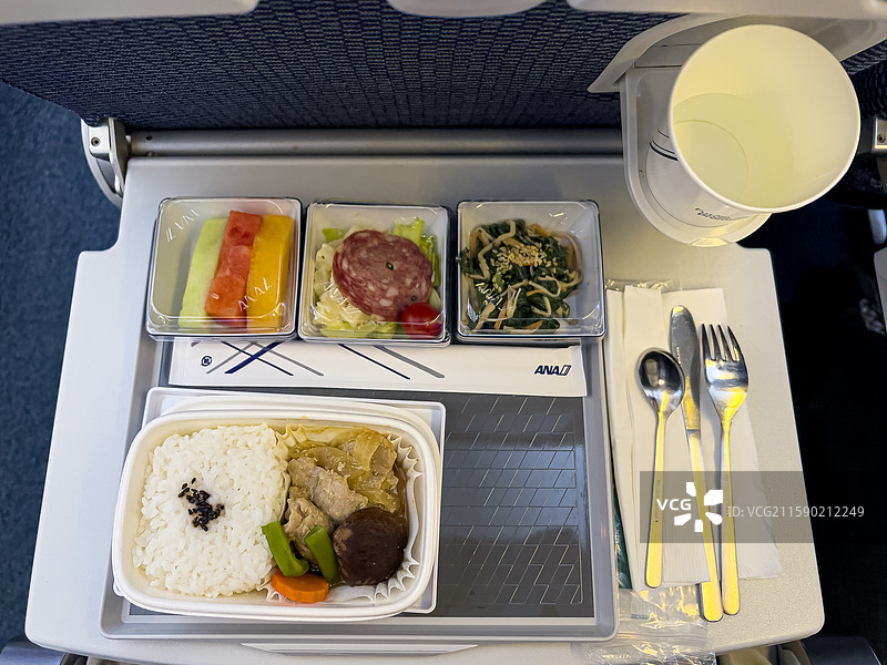 全日空飞机餐盒饭图片素材