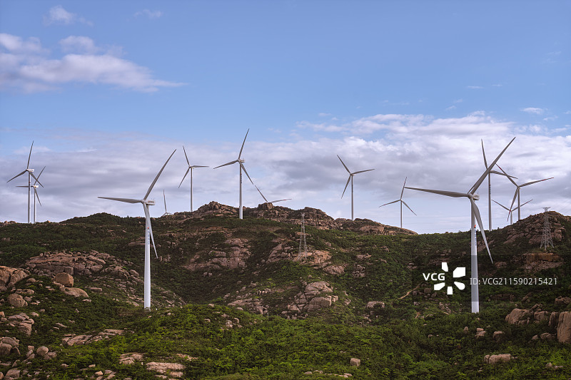 风电场（莆田秀屿汀港山景区）图片素材